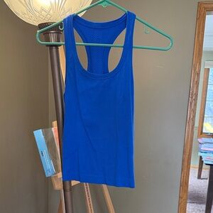 lululemon athletica Blazing Blue Racerback Tank